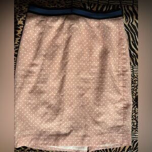 Anthropology COREY LYNN CALTER Polka Dot Skirt Pink White Size 6P